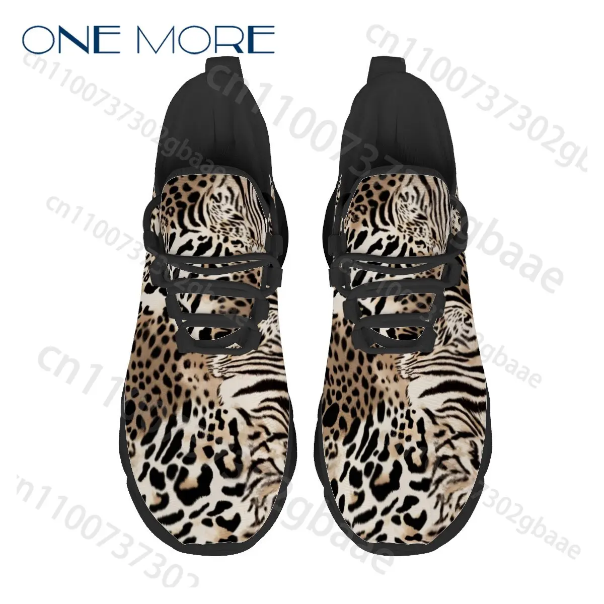 Wild Animal Texture Printed Sneakers Leopard Zebra Combined Pattern Man Woman Light Comfort Street Casual Shoes