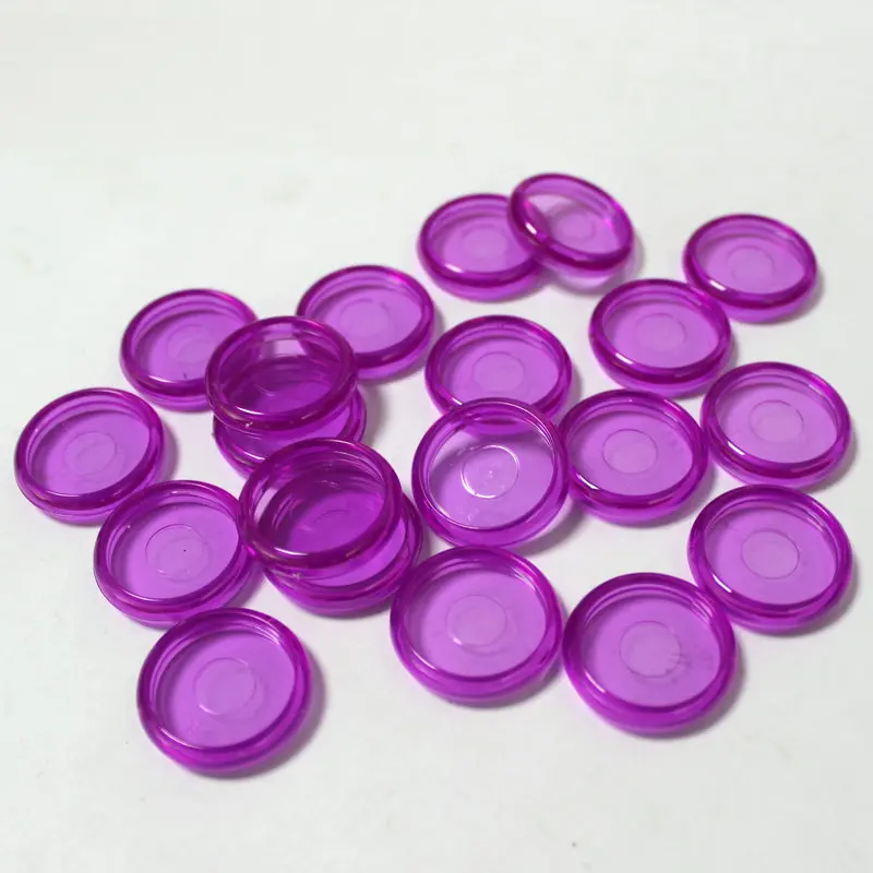 1000Pcs 23mm Notebook Binding O-ring Plastic Disc Loose Leaf Buckle Disc-shaped Mushroom Hole Buckle Home Office Storage