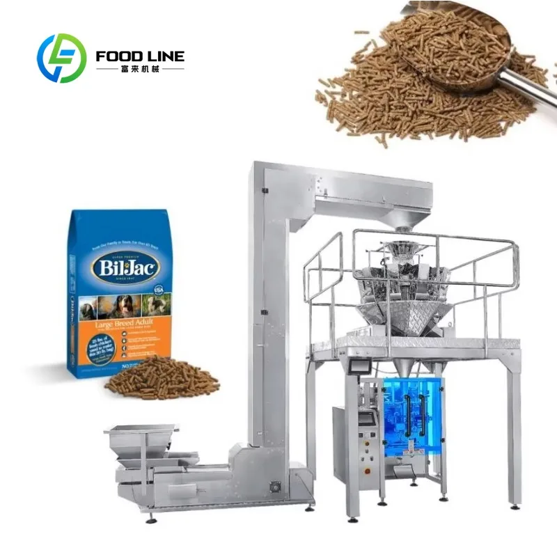 Customized Vertical Pet Food Packing Machine For 10kg Semi Wet Shredded Gravy Material Paper Bag Sealing Workshop