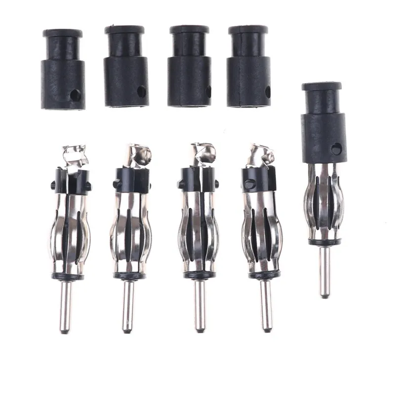 5pcs Auto Car CD Radio Aerial Antenna Plug Adapter Plastic Handle Connector