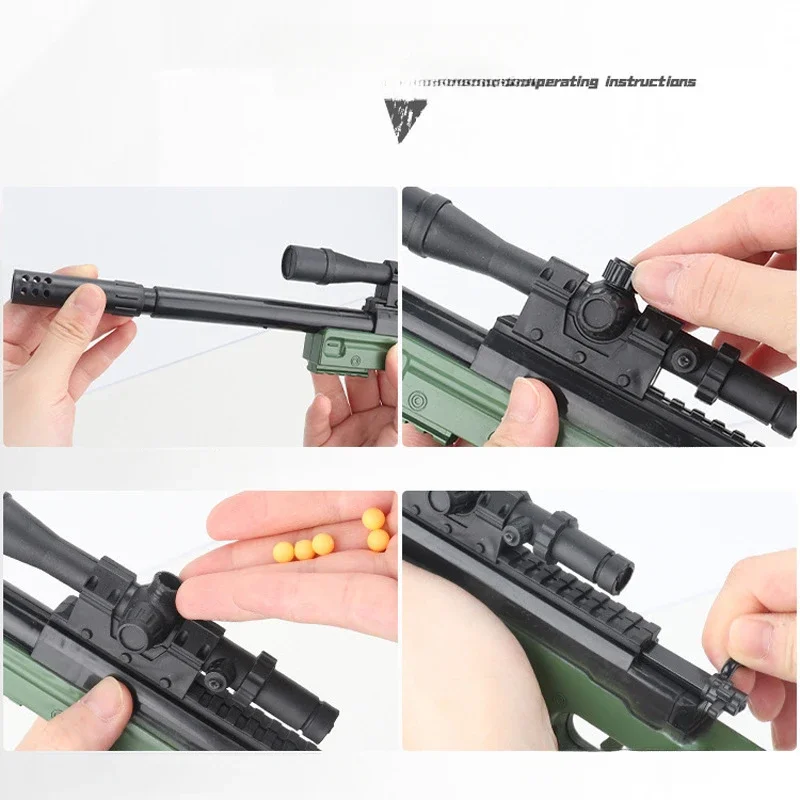 45 سنتيمتر M4a1 الأسلحة النارية نموذج الإبداعية يمكن النار الرصاص Awm سلاح قالب Enjoyable Pu الأسلحة لعبة ديكور المنزل هدية مزخرفة