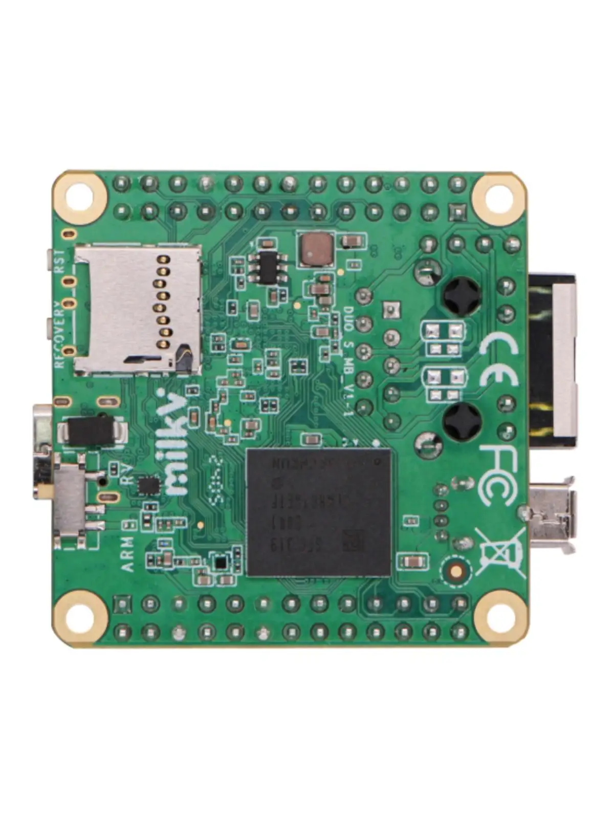 밀크 V 듀오 S 미니 RISC-V/ARM SBC, Sophgo SG2000, 512MB RAM, 8GB eMMC, 0.5T NPU, 와이파이 6 BT5, 듀얼 MIPI CSI, MIPI DSI 100M RJ45