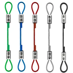 Adjustable 2mm 3mm Multi-Color PVC Stainless Steel Wire Rope Cable Fastener Kit For Hanging Pictures Bonsai Swings Cameras