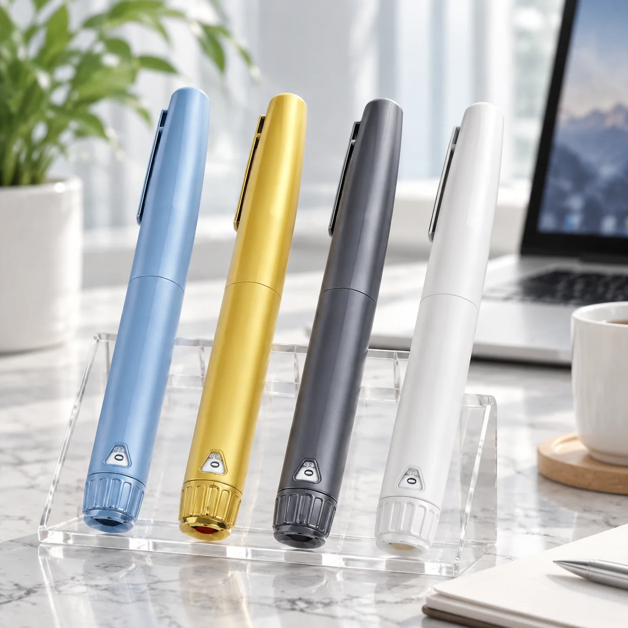 Insulin Injection Pen for V4, Reusable Peptide Pen Injector Adjustable Dose Dial, Injection Pens Compatible with 3ml Cartridges