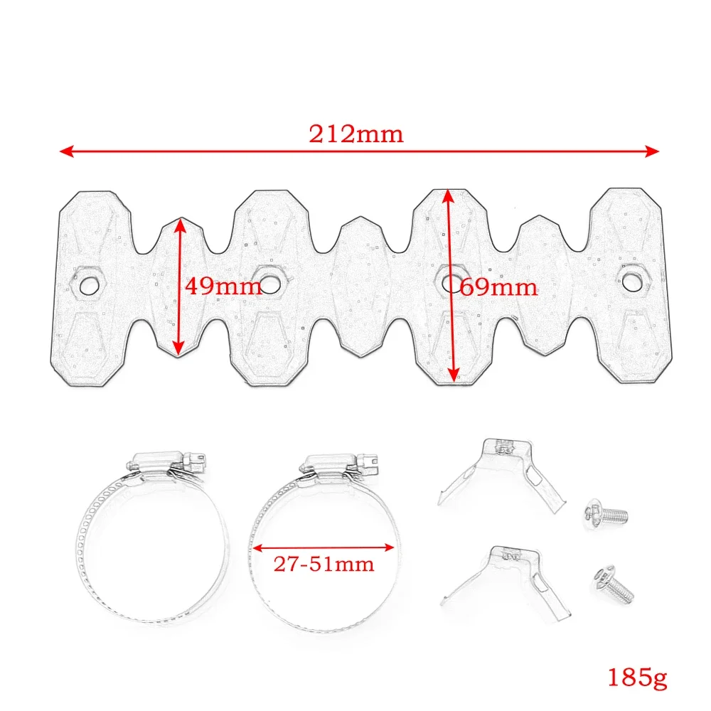 Universal Motorcycle Silencer Exhaust Protector Heat Shield Cover For Honda Yamaha Kawasaki Suzuki Dual Sport bike