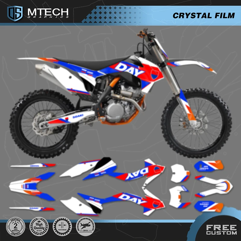 

DSMTECH Motorcycle Sticker Custom Graphics Decals Kits For KTM SX SXF XC XCF 2013 2014 2015 EXC EXCF XCW 2014 2015 2016 002
