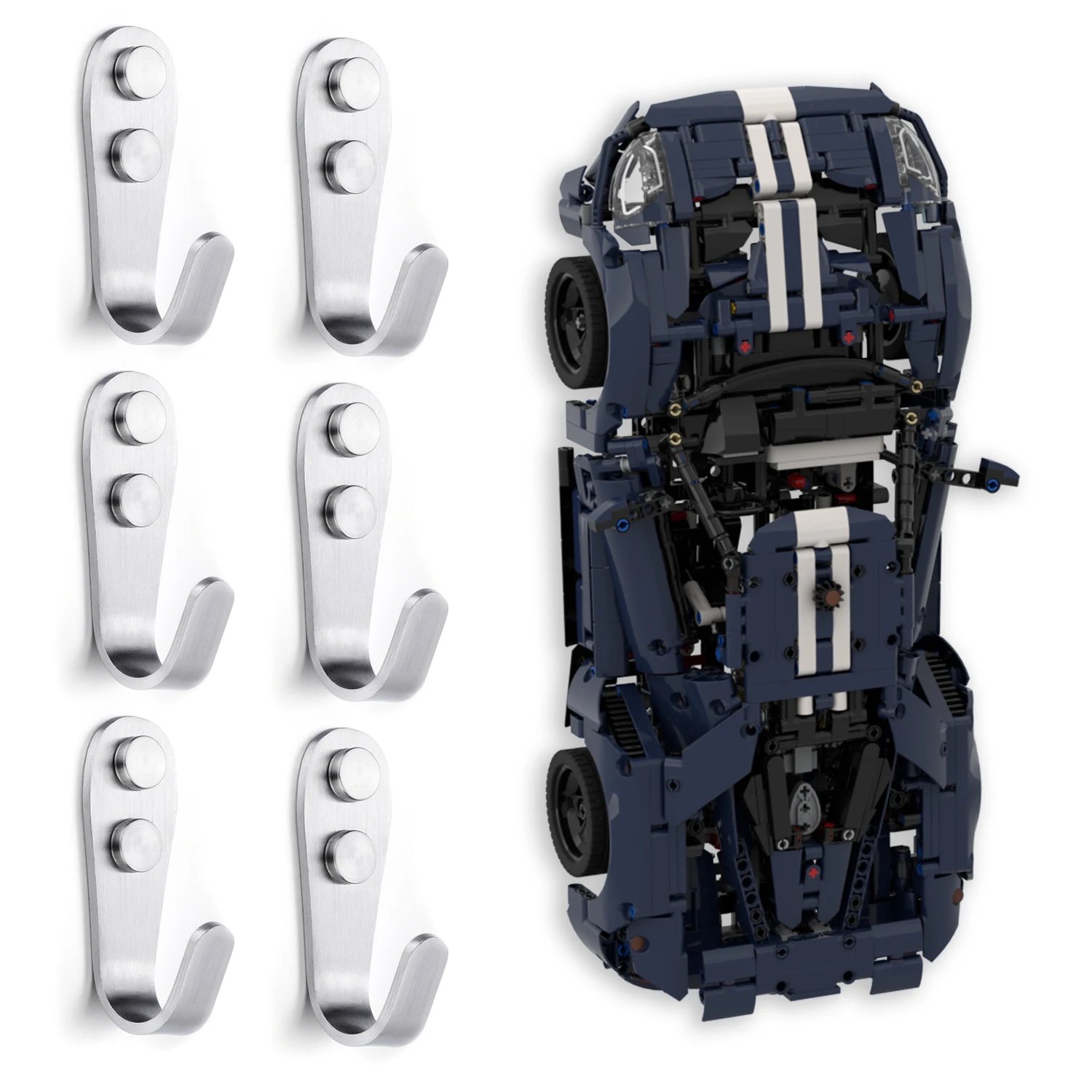 XGREPACK Goods Wall Mount Hook for Lego 42154 Technic 2022 Ford GT (42154 Wall Hook)