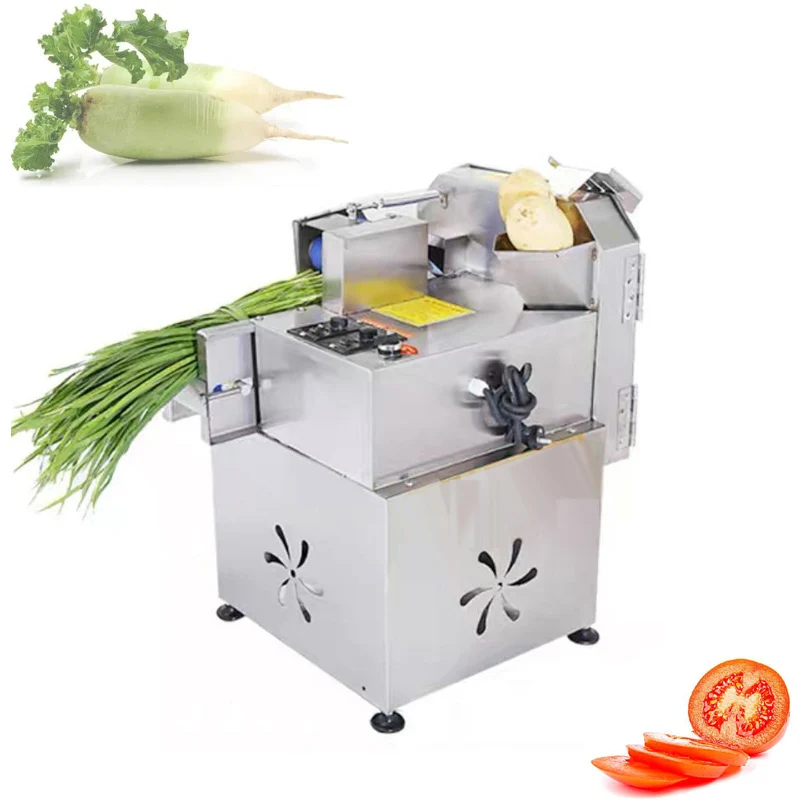 New Type Vegetable Cutting Machine Desktop Eggplant Potato Carrot Slicing Machine Chives Green Pepper Onion Chopping Machine