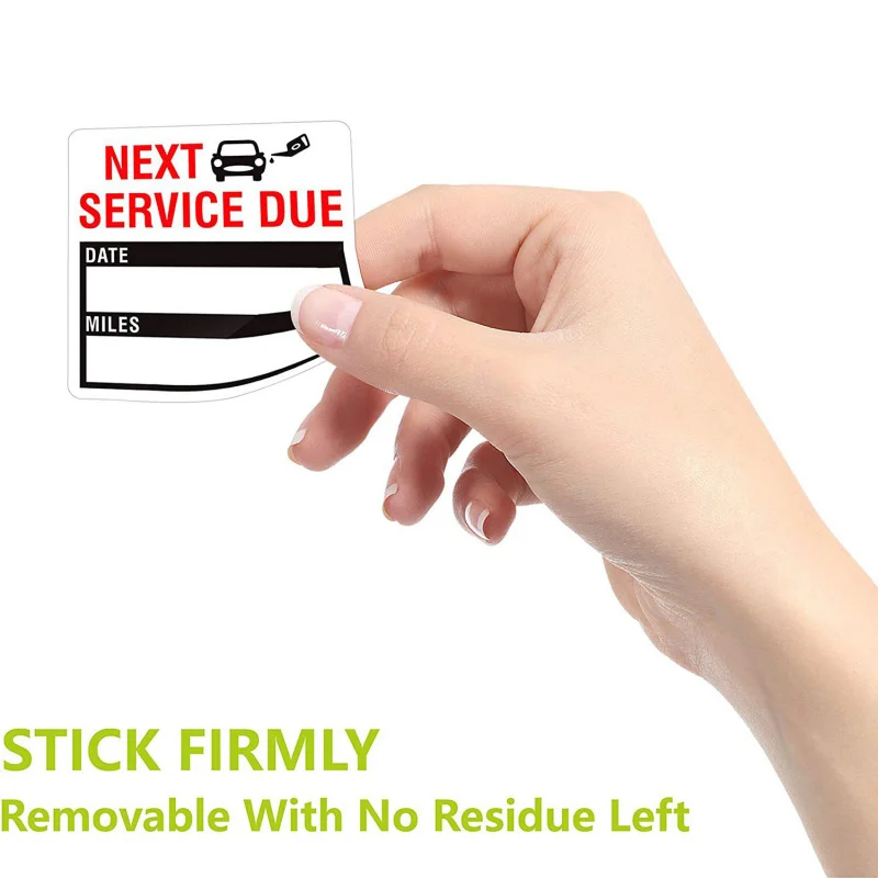 150pcs  Maintenance Service Due Reminder Stickers，Car Oil Change Roll Sticker Label，Suitable for auto repair shops、Car rental co
