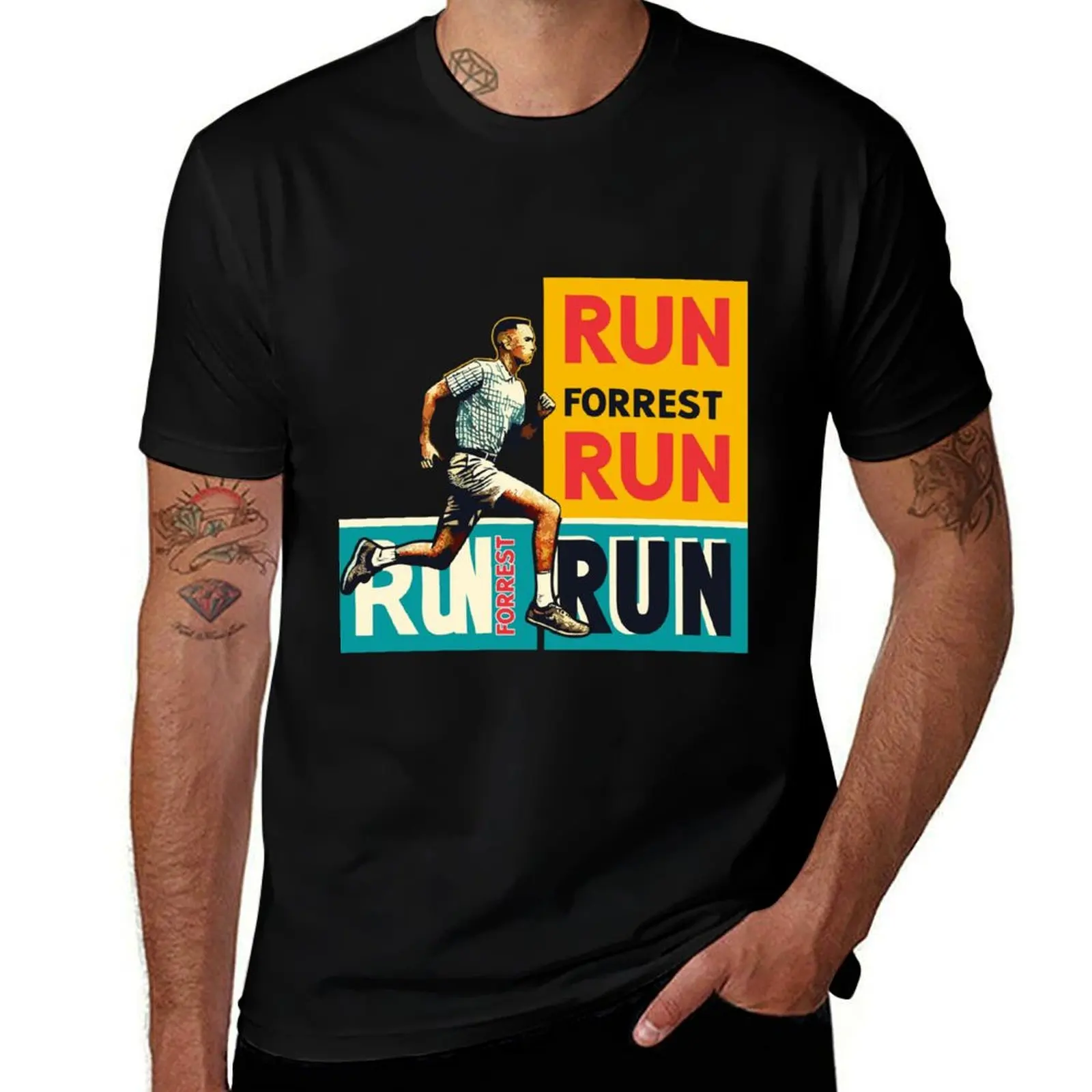 Run Forrest, run now T-Shirt Moisture Wicking Quick Dry Tee T-Shirt