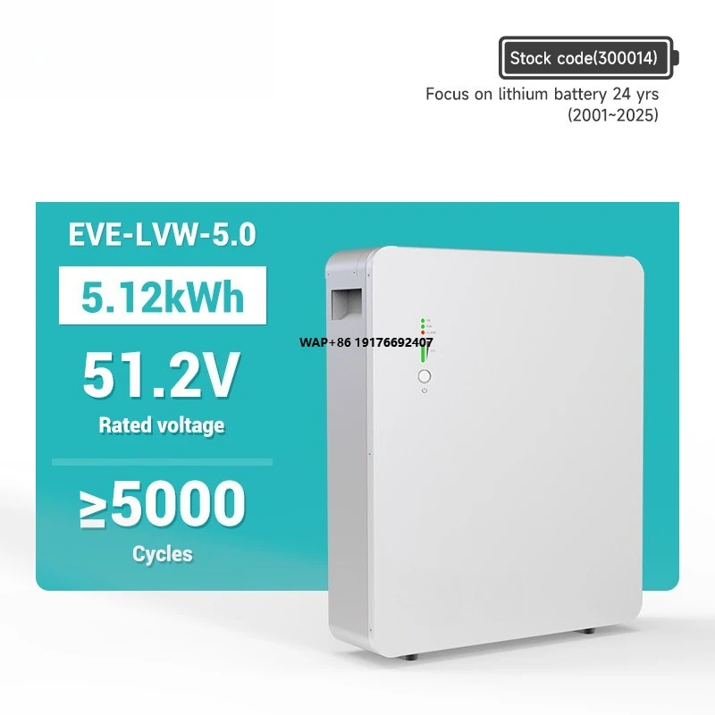 

EVE 5KW 10KW Home Energy Storage System off Grid Lifepo4 for Solar Energy Lithium Battery Storage System