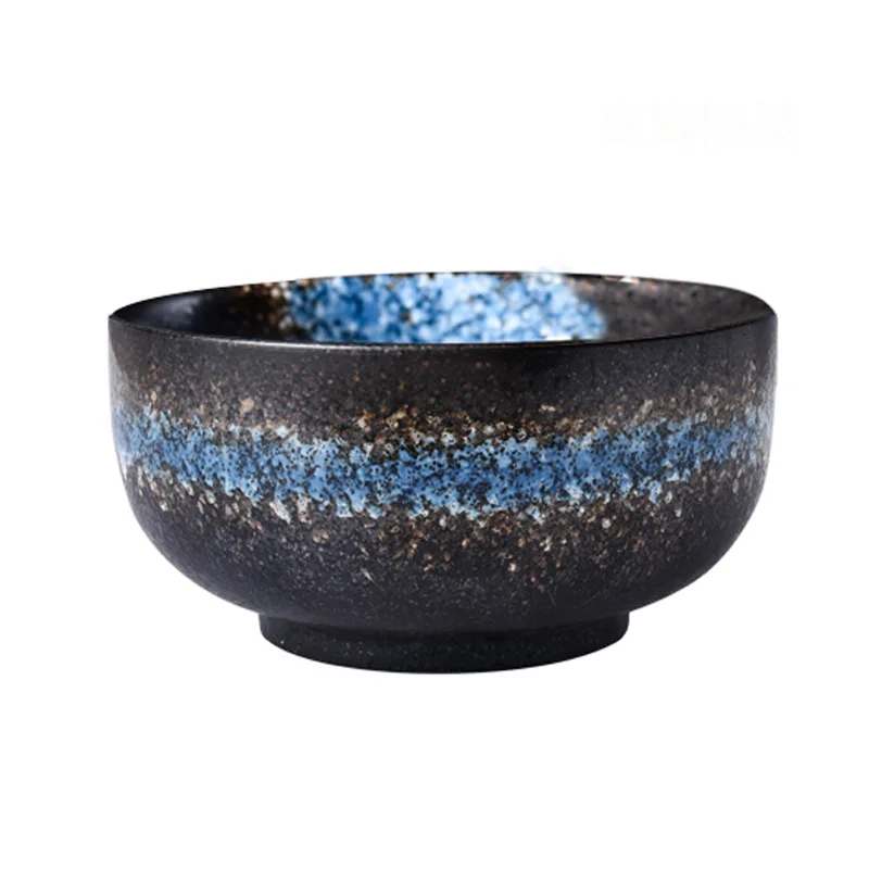 Japanese Style Ceramic Bowl with Lid, Single Noodle Bowl, Creative Instant Noodle Bowl