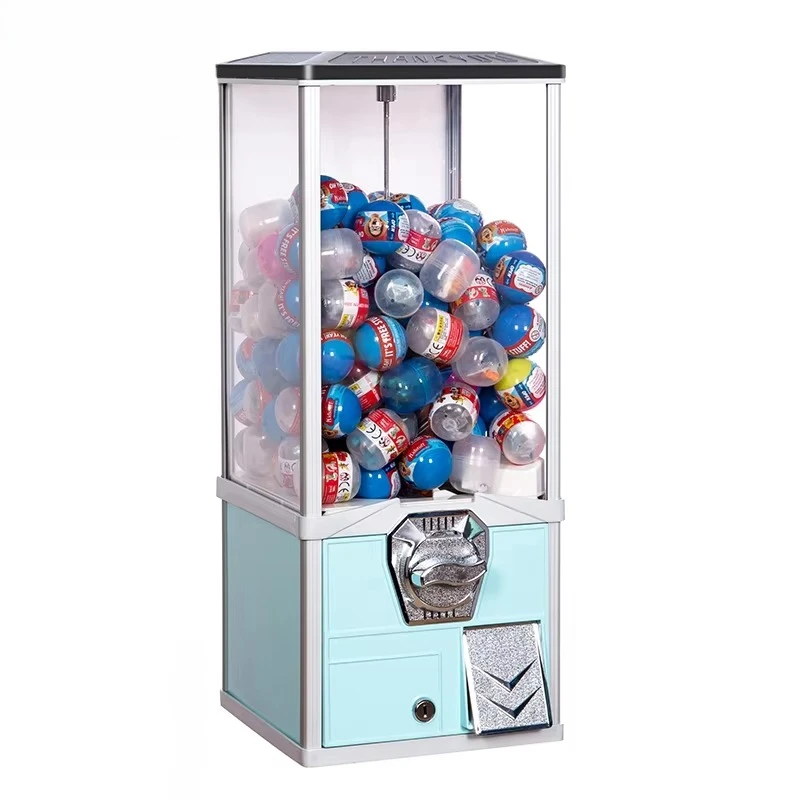 *Colorful Capsule Vending Machine with Coin Acceptor 200-300 Capacity CE Certified Metal Body & PC Window 1 Year Warranty