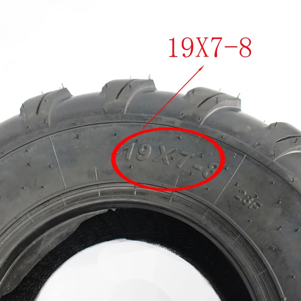 Rubber Material ATV Karting Rear Rim Wheel Tire Outer Tread With Anti-slip Grooves 6202RS For Most 19x7-8 Wheel Applications