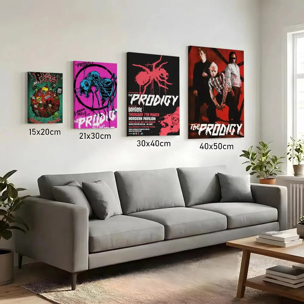 The P-Prodigy Rock Band Painting Calligraphy HD Canvas Print Poster Wall Art | Optional Frame | Modern Hallway Decor
