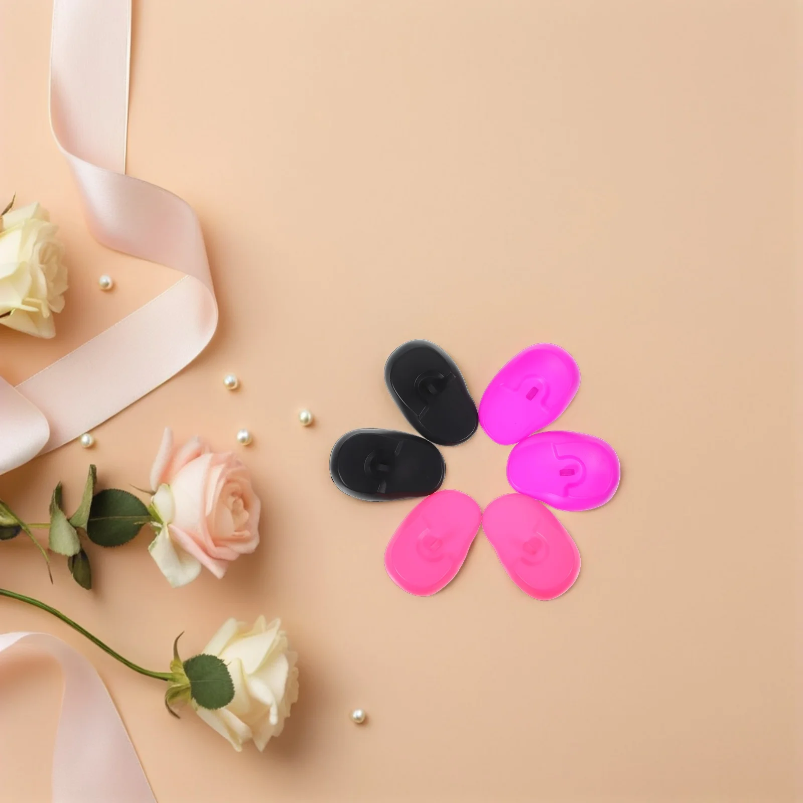 

3Pairs Professional Silicone Ear Covers Waterproof Hairdressing Ear Protector Salon Use Anti Dye Hair Perm Silicone Earmuff