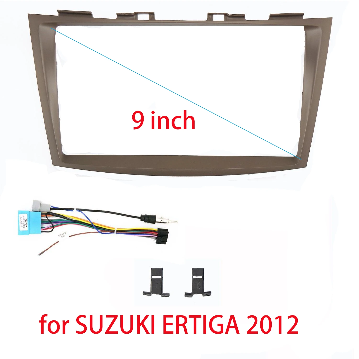 9 Inch Fascias For Suzuki SWIFT Ertiga 2012 Car Radio Stereo GPS MP5 Android Player 2 Din Panel Dash Board Cover Frame