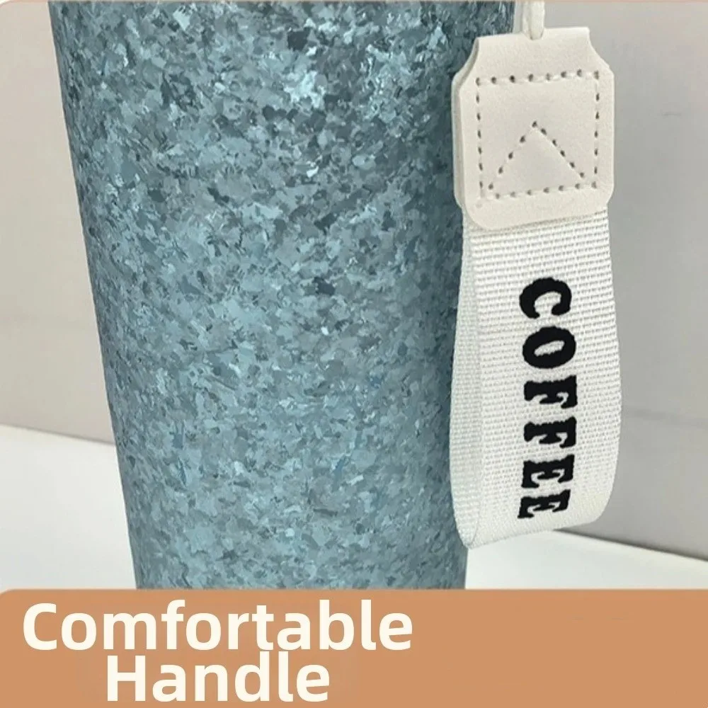 Sequin Titanium Insulated Cup Leak-Proof Double-drink Coffee Cup Reusable Vacuum Water Bottle Office