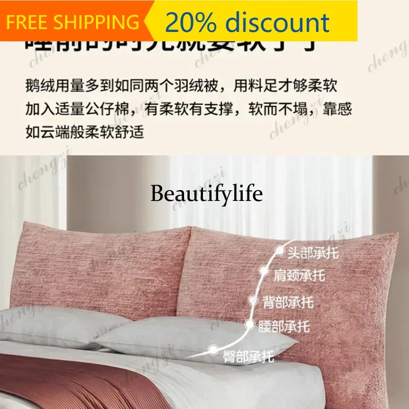 JJCC  180x200cm Double Bed Luxury King Size Bed﻿ Bedroom Sets Full Set Furniture Bedgeraamte Frames Full Beds On Clearance Headb