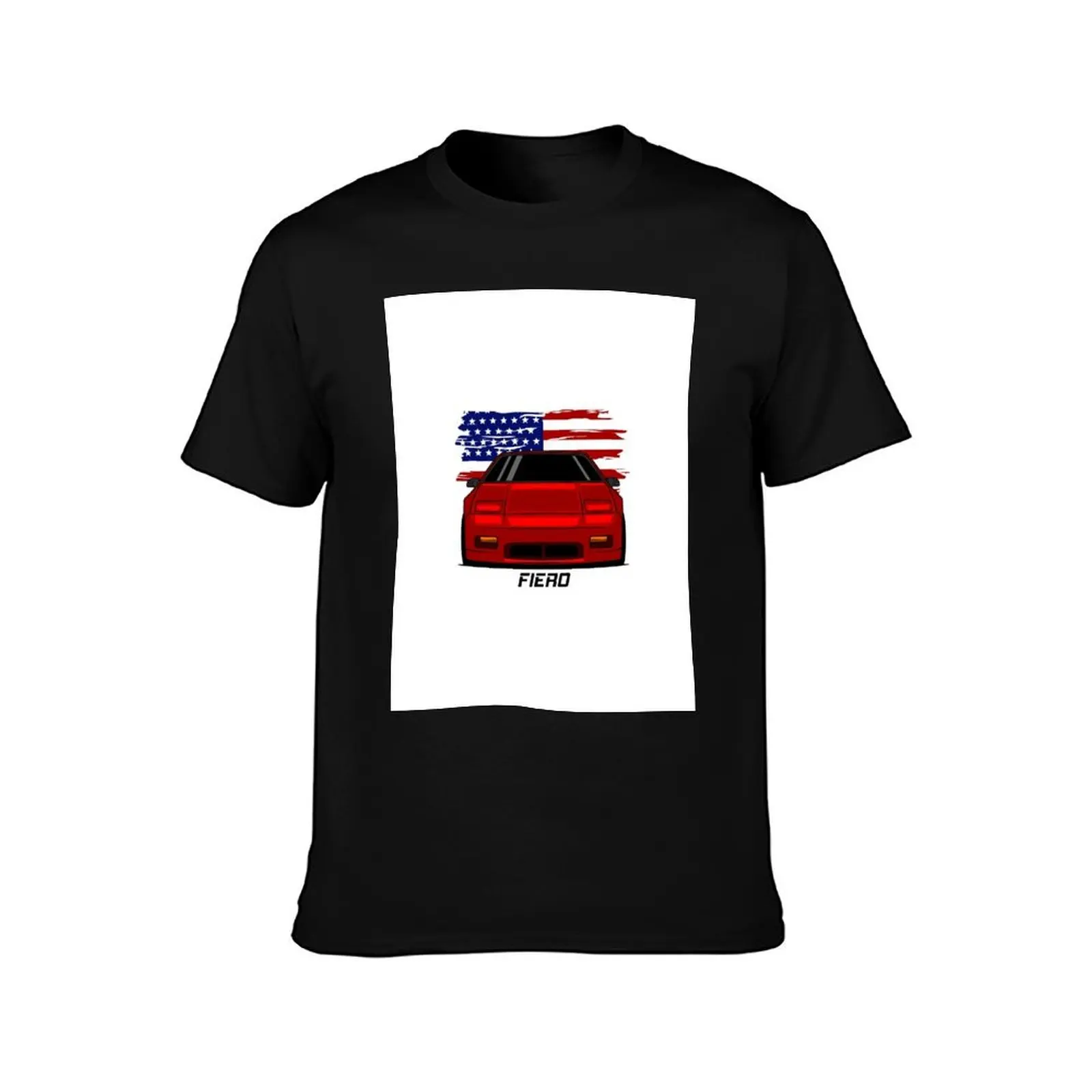 Front Red Fiero T-Shirt Athletic Fit Sports Short Sleeve Top T-Shirt