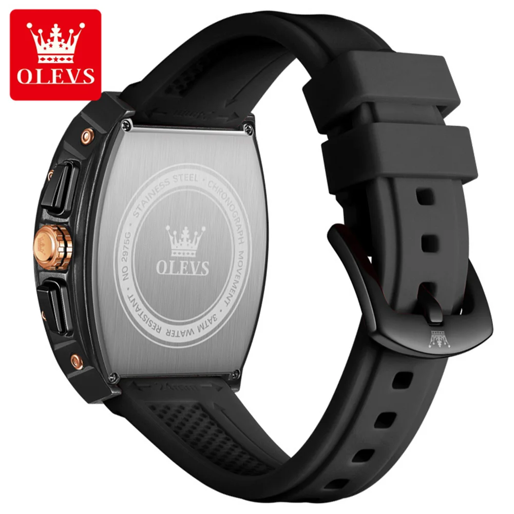 Men's Multi-functional Quartz Chronograph Watch, Waterproof