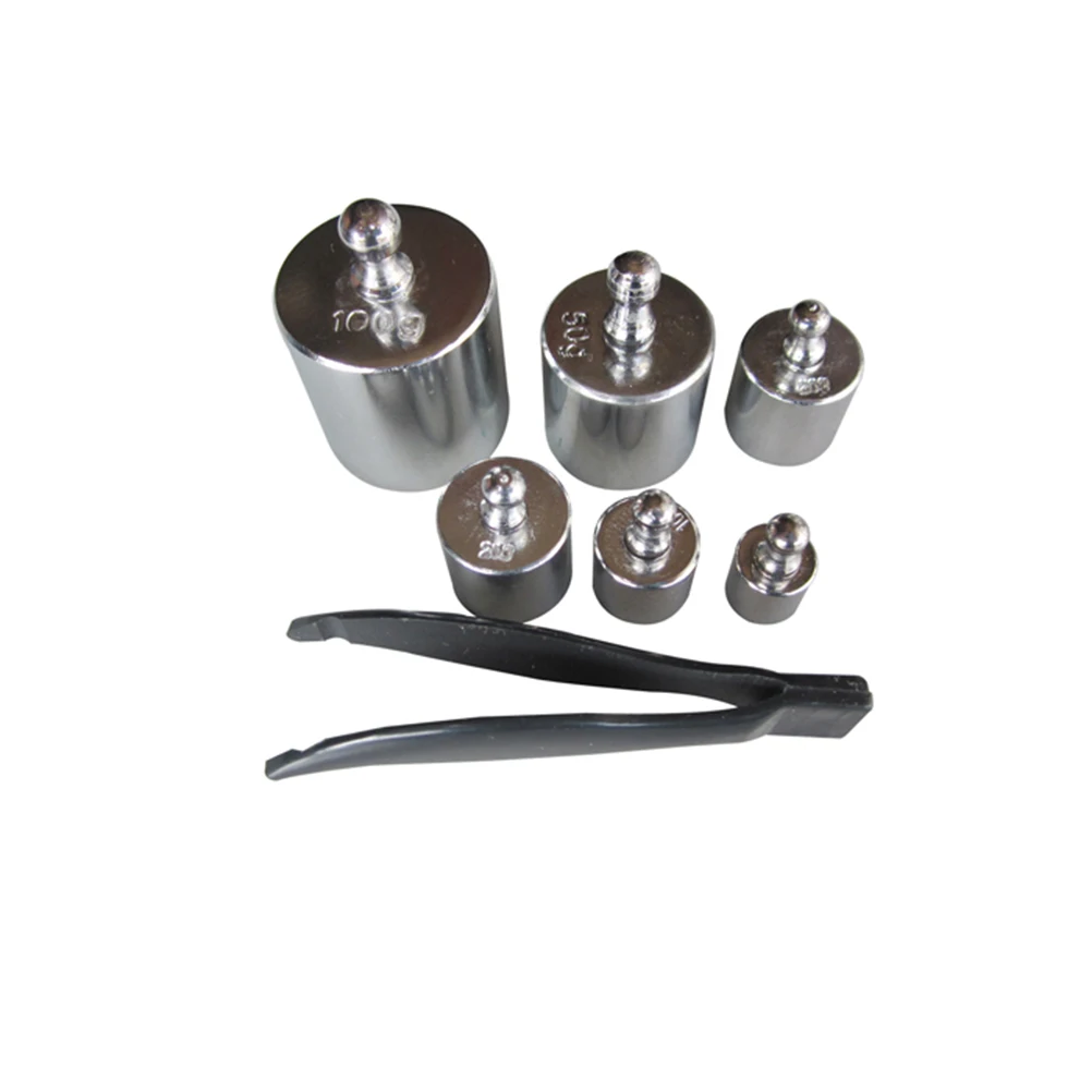 

6pcs Precision Chrome Scale Weights Set Calibration Kit For Balance Pocket Scales Scale Kit 5G 10G 2X20G 50G 100G