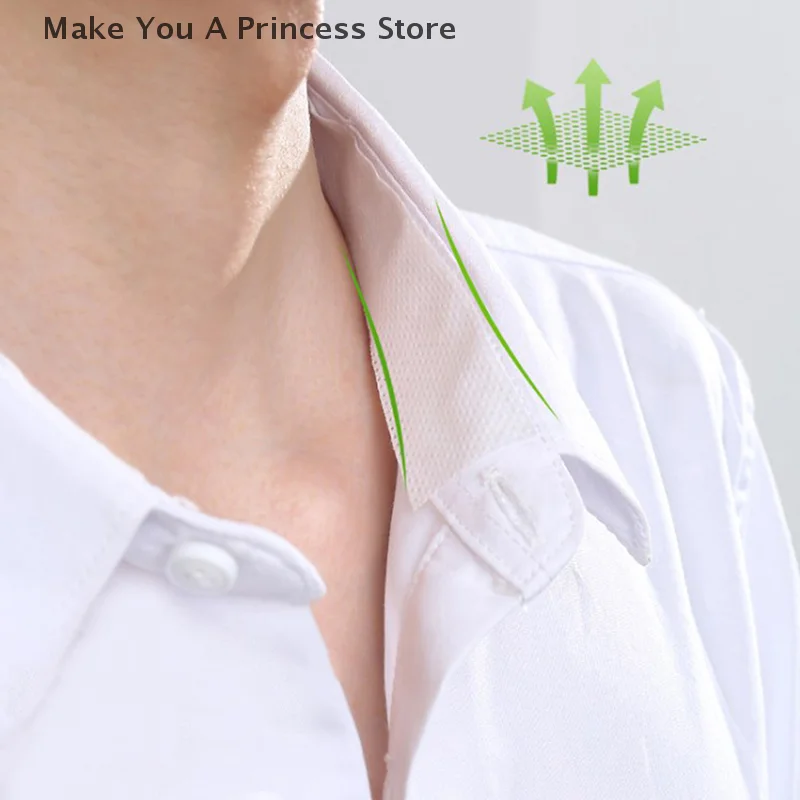 1 Roll Self Adhesive Collar Styling Tape Does Not Warp Shirt Neck Protector Pads Shirt Collar Support Collar Sweat-removing Pads