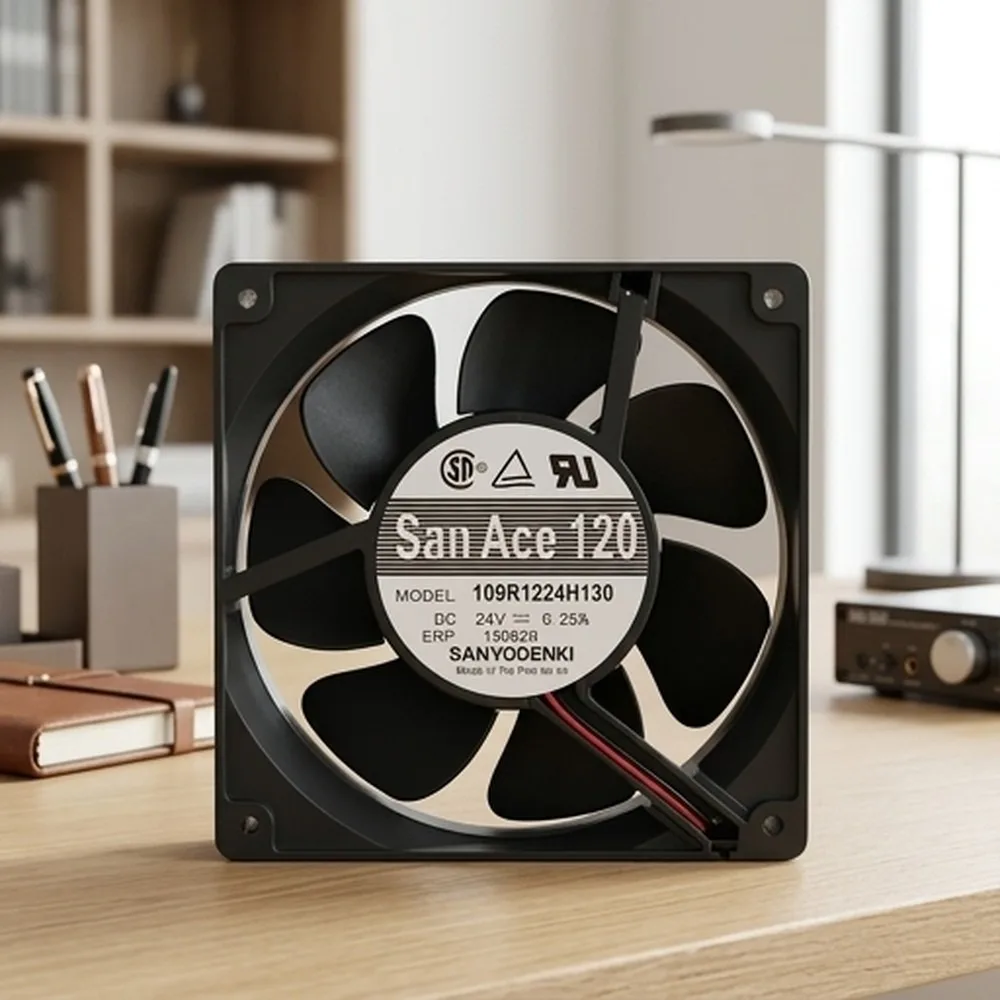 

For SANYO 109R1224H130 DC24V 0.25A 12CM 2-Wire Inverter Cooling Fan