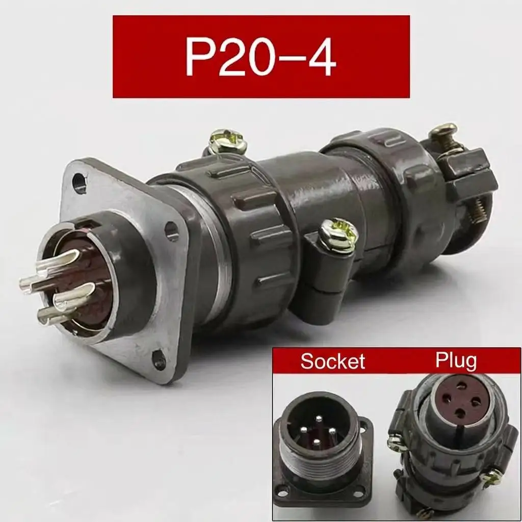 High Quality Aluminum Copper Outdoor Use Aviation Grade Russia Circular Connector 2PM Series 4P IP66 Plug Socket