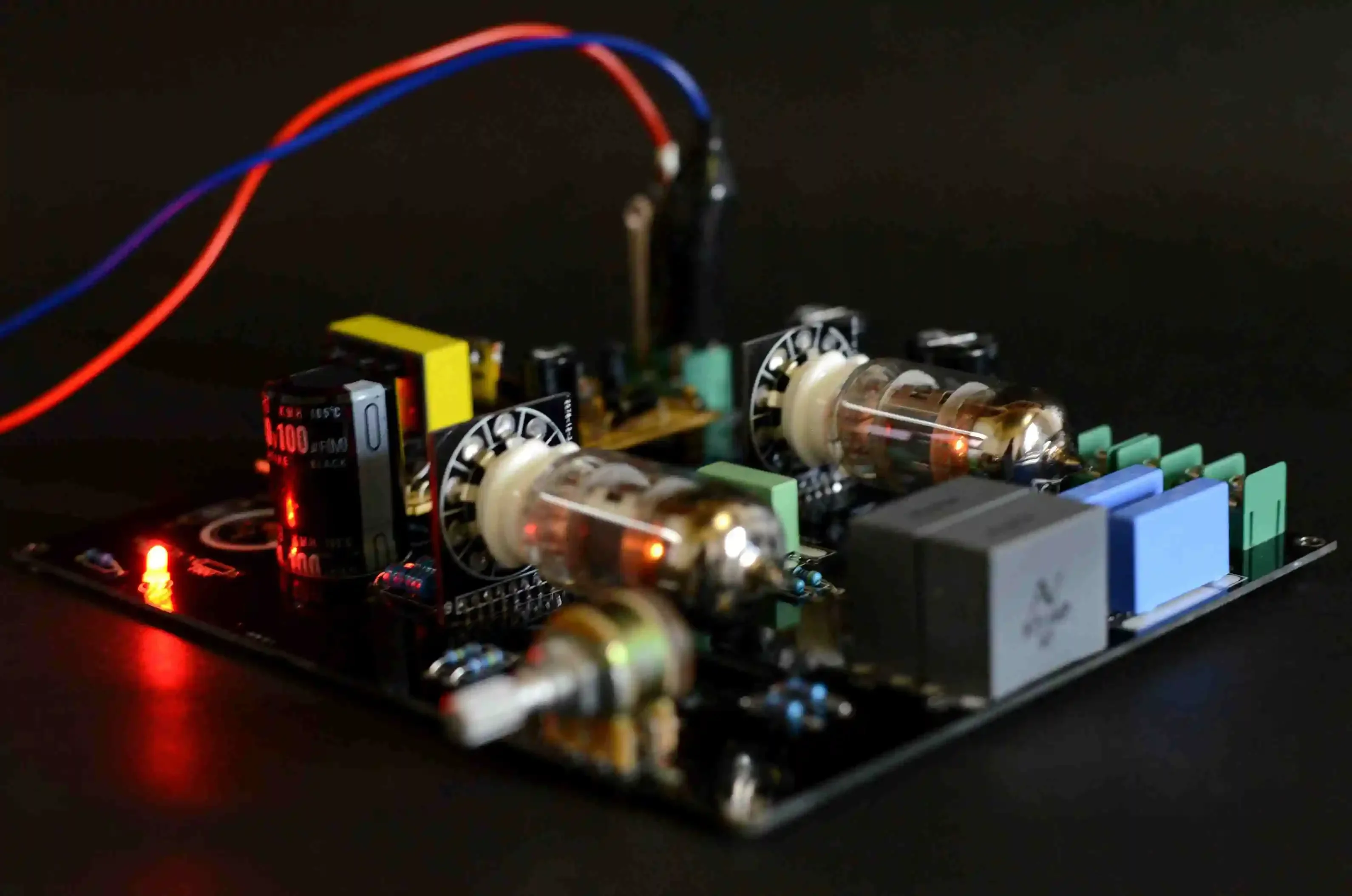 Tube électronique de scène avant de Matisse Gallum.com, courant continu, utilisation dans la voiture et la maison, 6N4, 12AX7, DC 12V