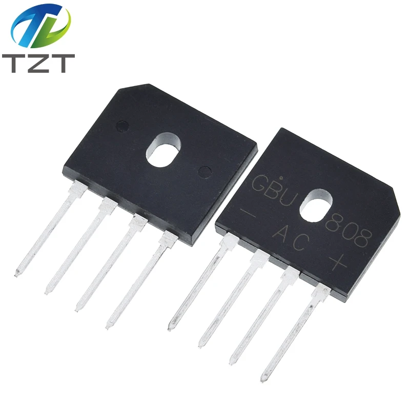 Pont redresseur à diode de puissance, GBU808 800V 8A, 5 pièces