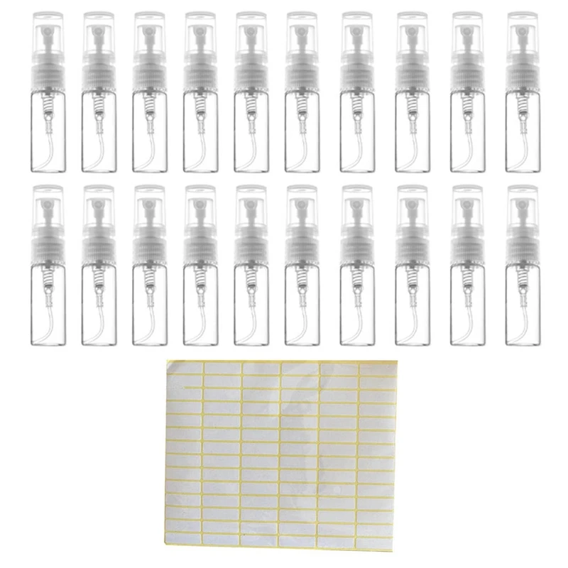

AT44-50Pcs 3ML Spray Bottle Small Cosmetic Packing Atomizer Perfume Bottles Atomizing Spray Liquid Container For Travel