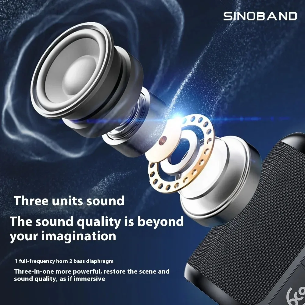 XDOBO 3Kingdoms سمّاعات بلوتوث عمر البطارية الطويل 40 واط عميق باس RGB ضوء TWS اللاسلكية في الهواء الطلق التخييم حفلة مكبر صوت محمول #3