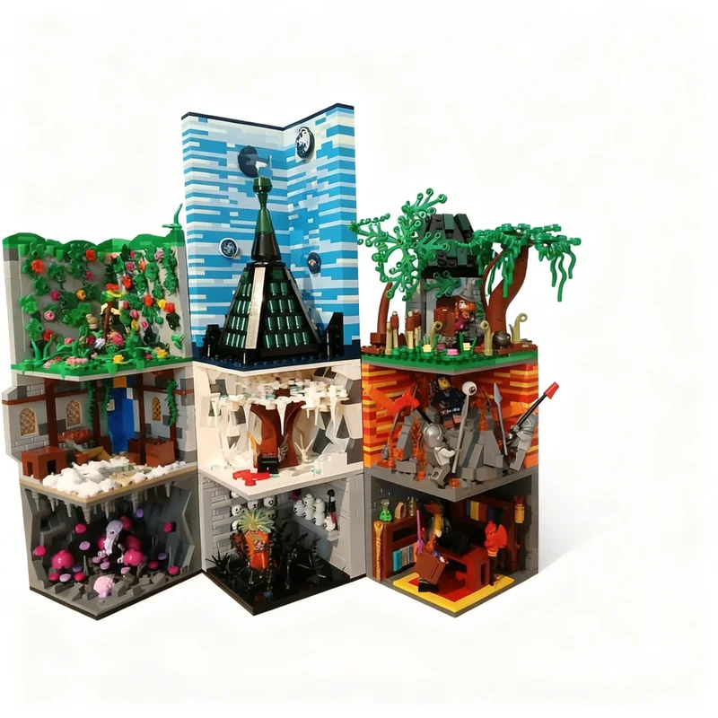 ตัวต่อ MOC ดันเจี้ยนแอนด์ดรากอนส์ ไทเฟลิง นักเวท 262 ชิ้น ของสะสม ตัวต่อแบบประกอบเอง ของขวัญคริสต์มาส ของเล่น