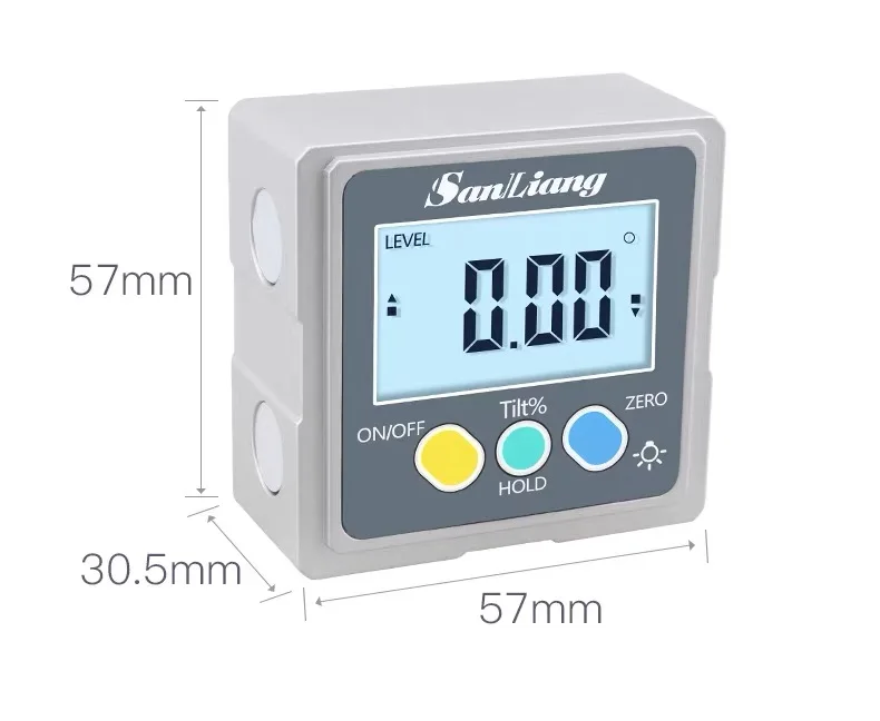 Digital Angle Finder Gauge Magnetic Protractor Inclinometer Table Saw Angle Gauge Level Cube for Woodworking, Construction