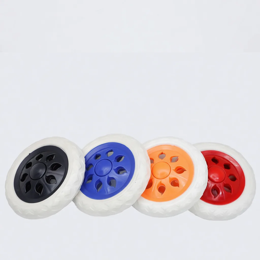 Universal Durable Rubber Caster For Grocery Shopping Cart Trolley Trailer Hand Truck Silent Replacement Parts Accessories Kit