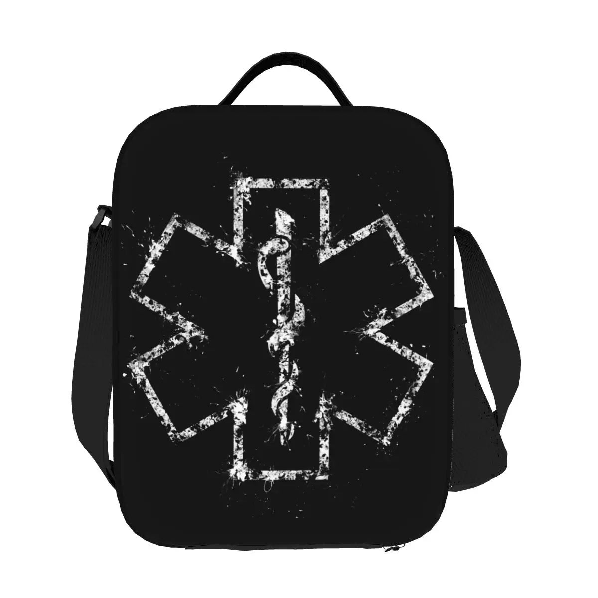 حقيبة غداء معزولة على شكل نجمة الحياة مخصصة للنساء Emt Paramedic مبرد طبي حراري بينتو صندوق أطفال المدارس