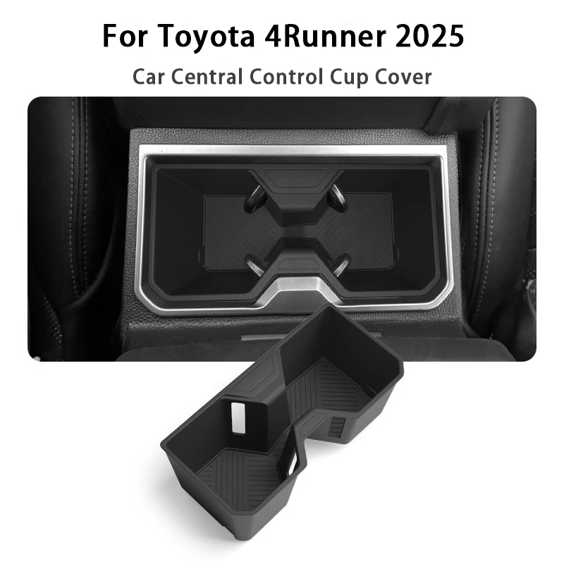 

For Toyota 4Runner 2025 Car Water Cup Mat Central Control Drinks Holder Anti-slip Storage Organizer Tidying Interior Accessories