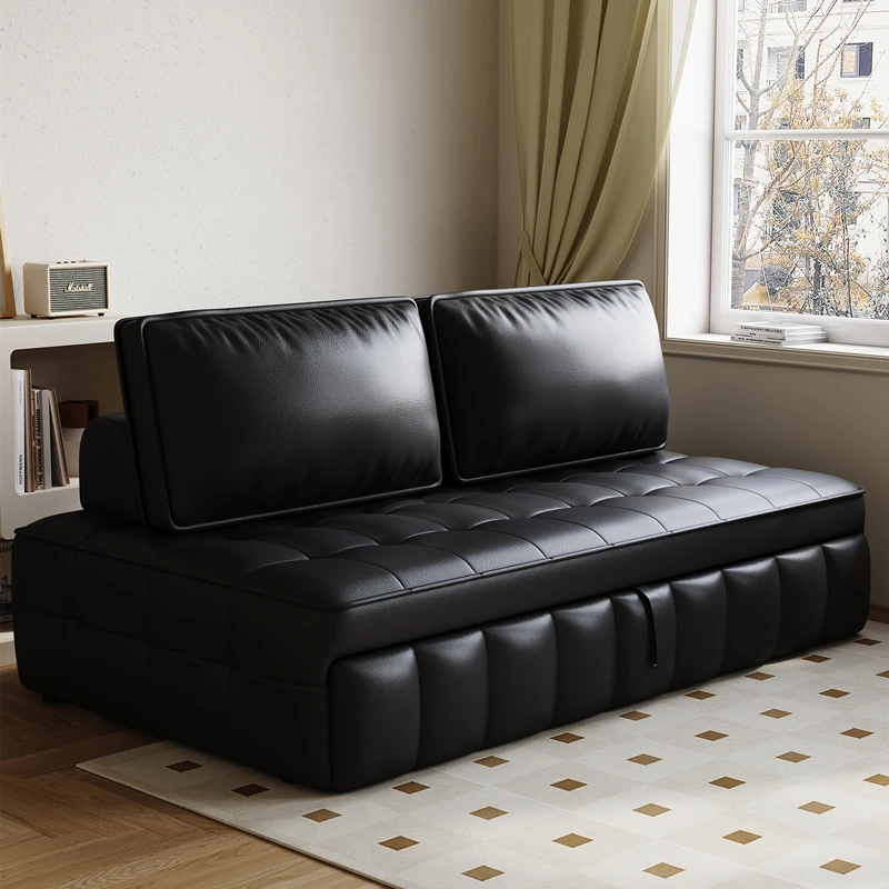 2026 Small apartment living room study multi-functional folding sofa bed integrated dual-purpose movable balcony overnight