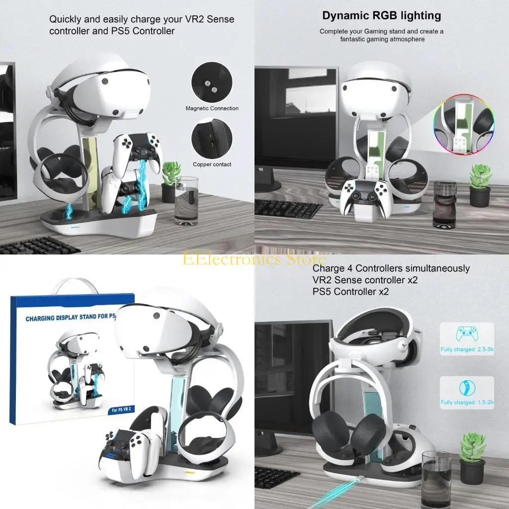 

Зарядная док-станция контроллера B03C для VR2/Индикатор контроллеров Магнитный разъем