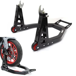 Aluminum Alloy Motorcycle Front / Rear Wheel Lift Stand Load-bearing 450kg For Yamaha/Suzuki/BMW Motorcycle Tire Repairing Tool