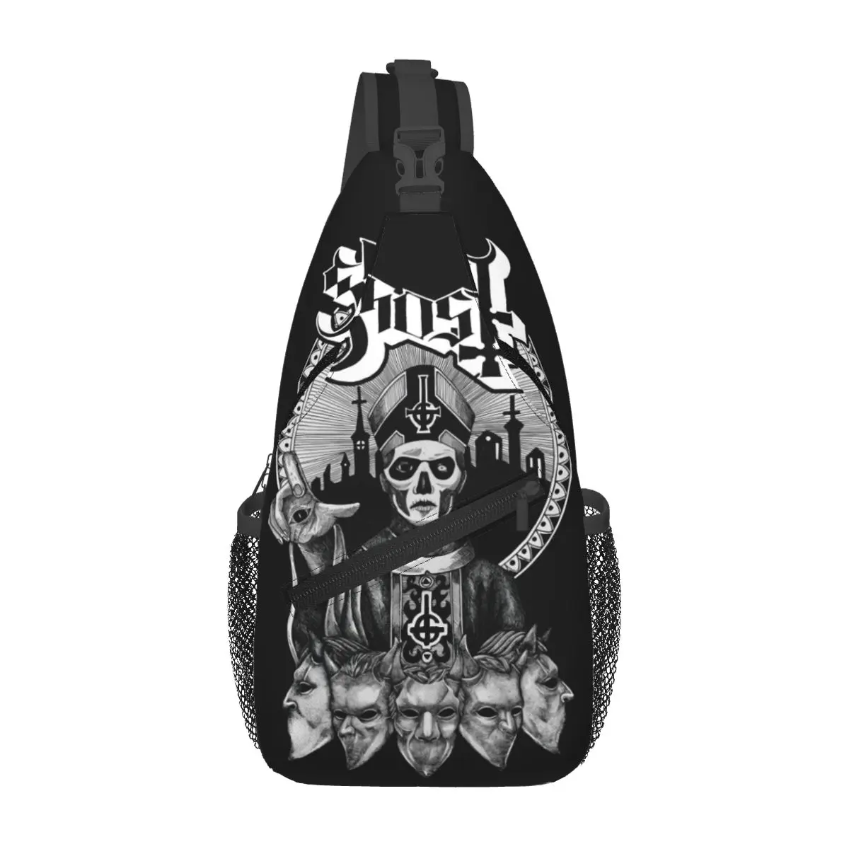 

Пользовательский рюкзак G-Ghosts Heavy Metal Band Rock, новый рюкзак через плечо на слинге, водонепроницаемый велосипедный классический рюкзак с принтом на плечо