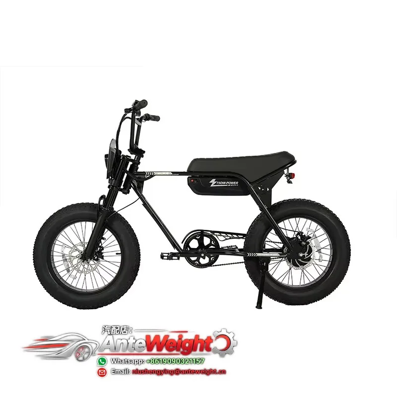 Off-road Brushless Electric Motorcycle 48V 80km/h with Rear Hub Lithium Battery Fully Suspended Steel Frame Adult Bike