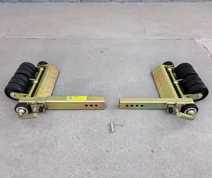 New Yellow High Carbon Steel Wheel Dolly-12 Wheels Rescue Tow Service Anti-Slip Pattern Board Vehicle Mover Tool Auto Repair Car