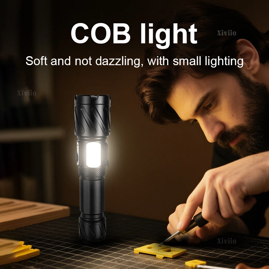 9900000000LM Long Shot 6000M Most Powerful LED Flashlight Rechargeable Lamp XHP160 LED Flashlight Super Bright Zoomable Torch