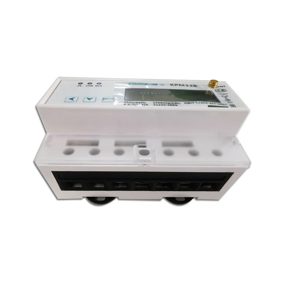 80A 100A عداد فرعي مدفوع مسبقًا Modbus عداد طاقة كهربائي ثلاثي الطور مع اتصال واي فاي