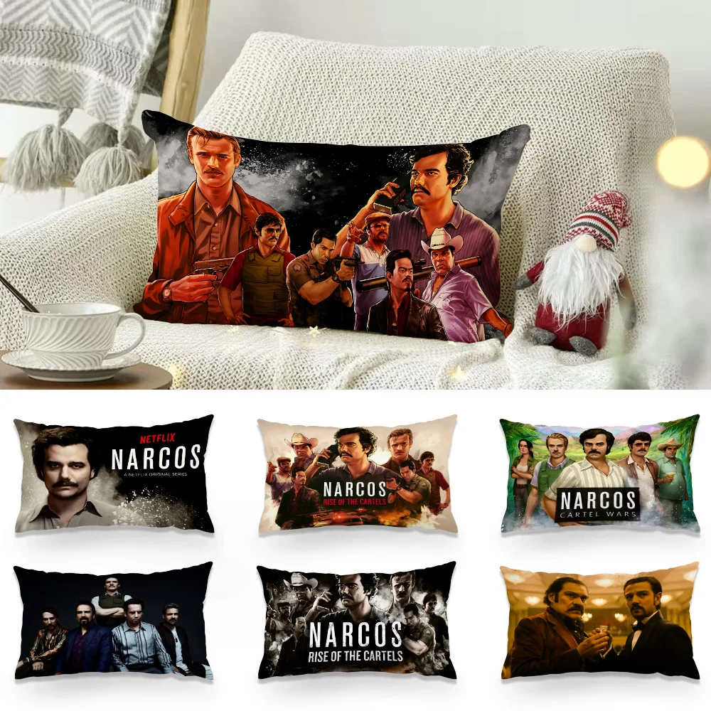 Double-sided Printing Rectangle N-Narcos Pillow Case Bedside Pillowcase Sofa Cushion Cover Room Home Decoration