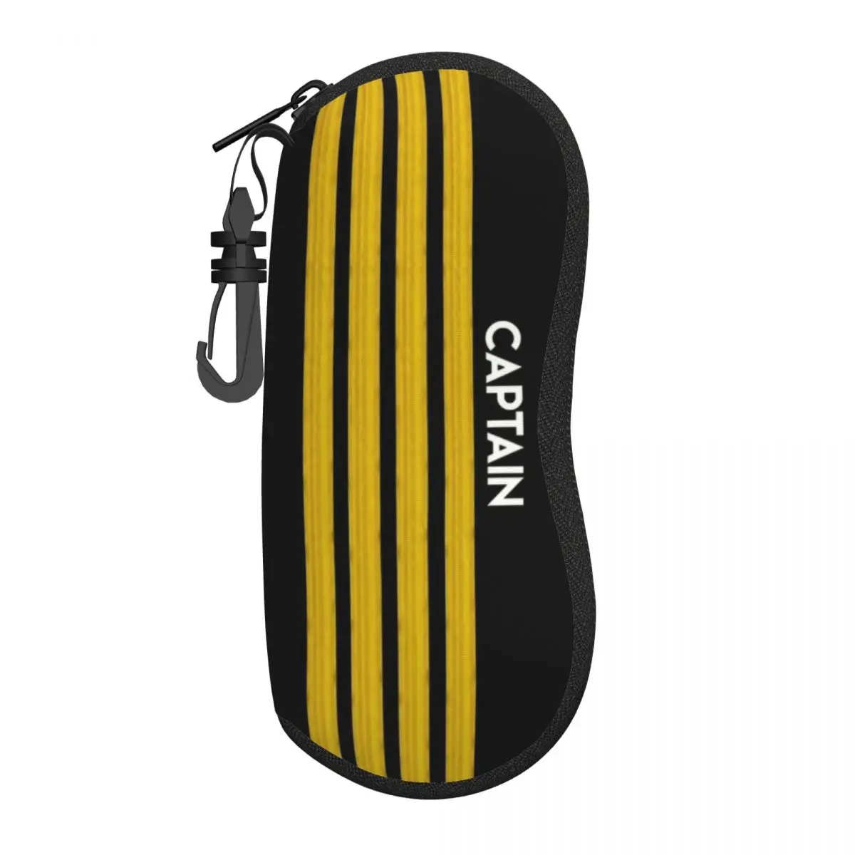 Custom Captain Epaulets Stripes Shell Glasses Case Unisex Travel Aviator Flight Pilot Eyeglasses Case Sunglasses Protector Box