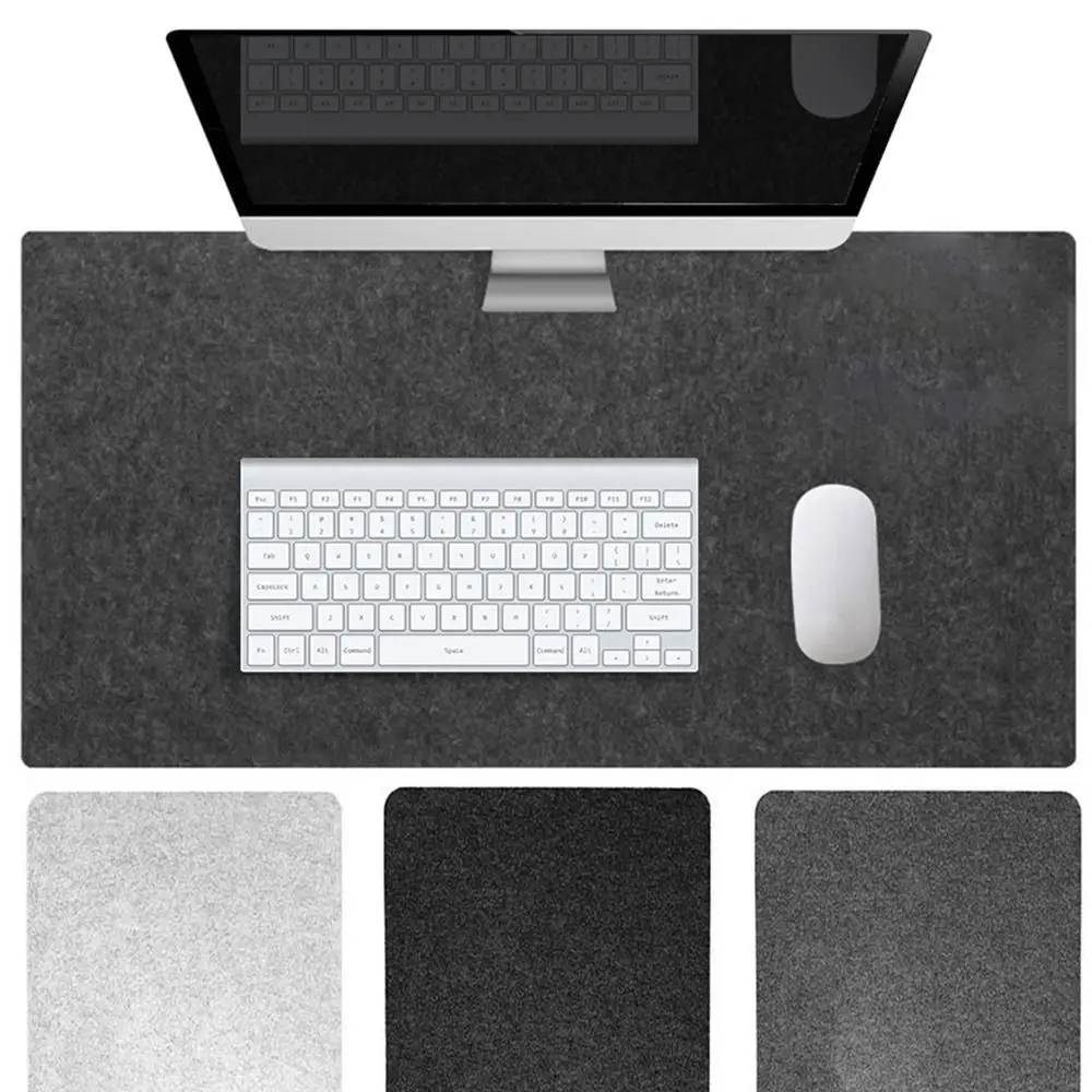 Gaming Accessories Wool Felt Mouse Pad Writing Mat Large Size Laptop Table Mat Stain Resistant Soft Computer Desk Protector