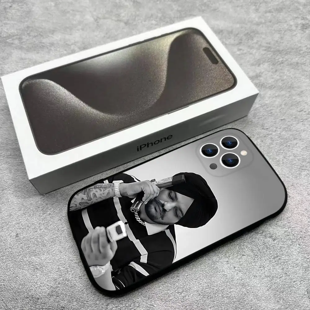 SINGER Sidhu Moose Wala Phone Case For iPhone  17,16,15,14,13,12,11,Pro,Max,Plus,E,Air,Mini Black Shockproof Funda Cover